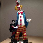 Clown en verre.